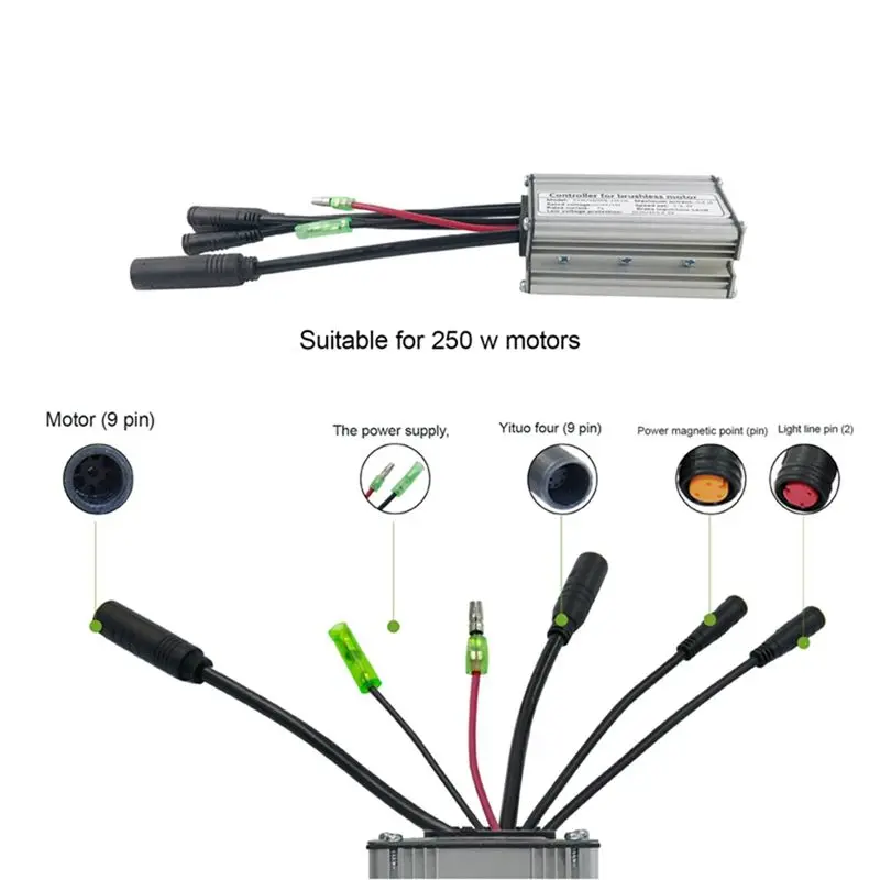 AD45 New Sine Wave Controller Set Electric Bicycle Electric Scooter Kit LCD4 Display Sine Wave Controller 36/48V 15A
AD45 New Sine Wave Controller Set Electric Bicycle Electric Scooter Kit LCD4 Display Sine Wave Controller 36/48V 15A