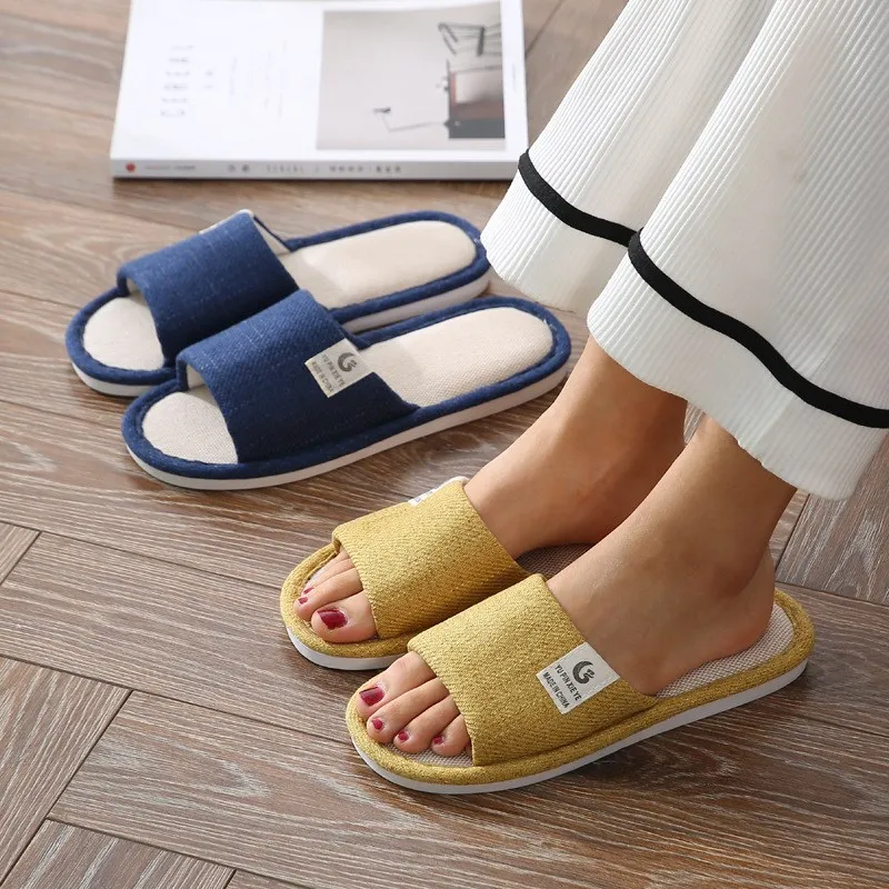 Summer Indoor Anti-Slip Cotton-Linen Slippers Home Comfortable Breathable Slip-Resistant Fabric T-Strap Arch Support PVC Sole
Summer Indoor Anti-Slip Cotton-Linen Slippers Home Comfortable Breathable Slip-Resistant Fabric T-Strap Arch Support PVC Sole
