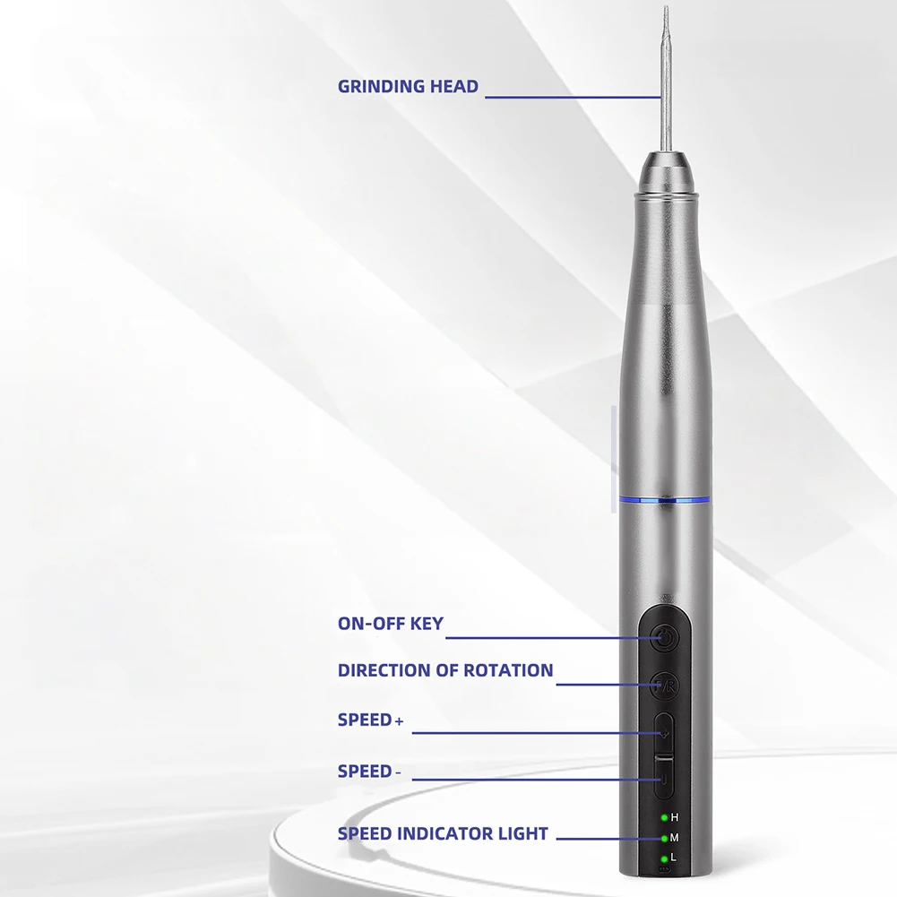Electric Pen Grinder 3 Rotary Tool With 7 Bits For IC Cutting Screen Repair Polishing Drilling Aluminum Alloy Portable
Electric Pen Grinder 3 Rotary Tool With 7 Bits For IC Cutting Screen Repair Polishing Drilling Aluminum Alloy Portable