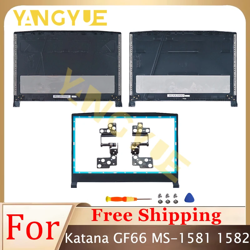New Replace Laptop Cover For Katana GF66 MS-1581 1582 1585 LCD Rear Cover/Front Frame/Bottom Cover/hinges Black
New Replace Laptop Cover For Katana GF66 MS-1581 1582 1585 LCD Rear Cover/Front Frame/Bottom Cover/hinges Black