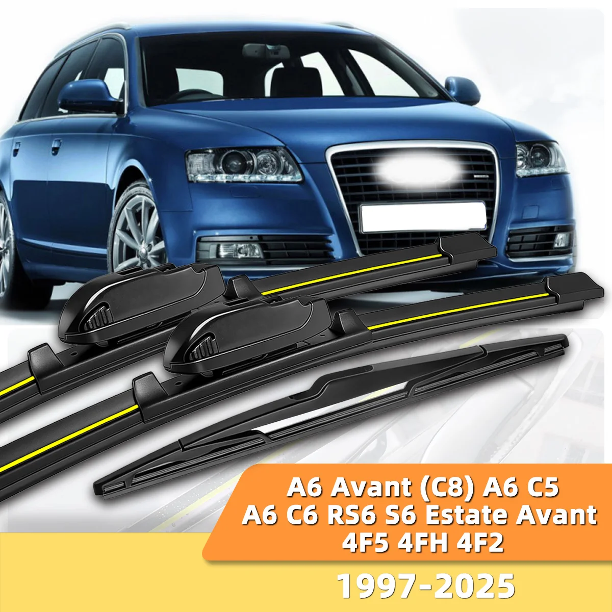 3PCS Car Wiper Blades Suitable For Audi A6 Avant (C8) C5 A6 C6 RS6 S6 Estate Avant 4F5 4FH 4F2 1997-2025 Front And Rear Wipers
3PCS Car Wiper Blades Suitable For Audi A6 Avant (C8) C5 A6 C6 RS6 S6 Estate Avant 4F5 4FH 4F2 1997-2025 Front And Rear Wipers