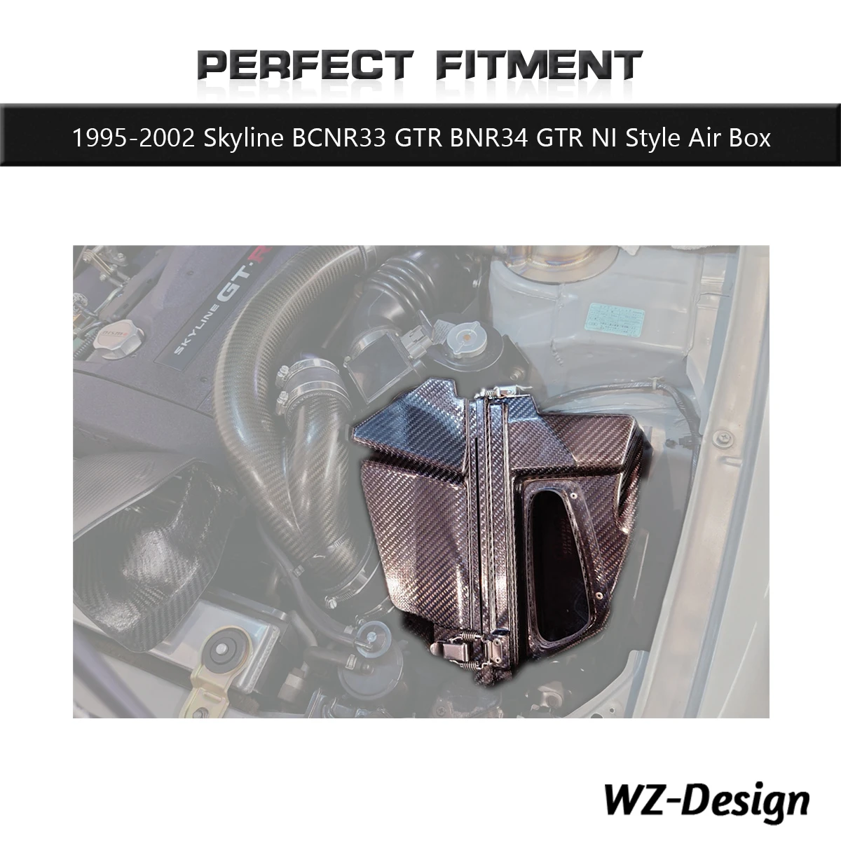 Dry Carbon Fiber NI Style Air Box Fit For 1995-2002 BCNR33 GTR BNR34 GTR Engine Intake Airbox
Dry Carbon Fiber NI Style Air Box Fit For 1995-2002 BCNR33 GTR BNR34 GTR Engine Intake Airbox