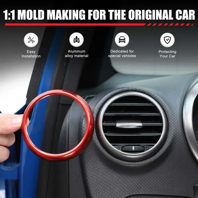 For SEAT Leon MK2 2008-2012 Car Dashboard Side Air Vent Decoration Ring Cover Trim Car Sticker Aluminum Alloy Accessories
For SEAT Leon MK2 2008-2012 Car Dashboard Side Air Vent Decoration Ring Cover Trim Car Sticker Aluminum Alloy Accessories