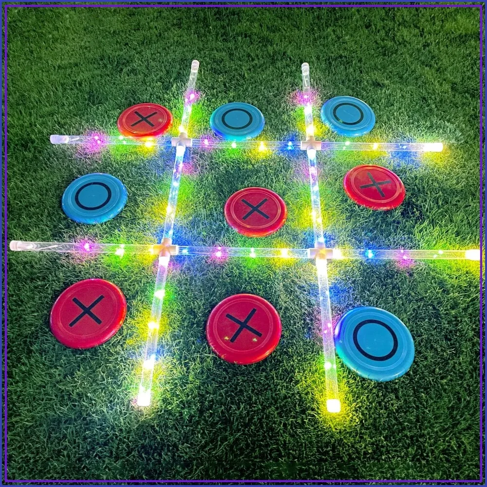 Glow in Dark Giant Tic Tac Toe, Outdoor Yard Toss Game for Family Fun (3ft x 3ft)
Glow in Dark Giant Tic Tac Toe, Outdoor Yard Toss Game for Family Fun (3ft x 3ft)