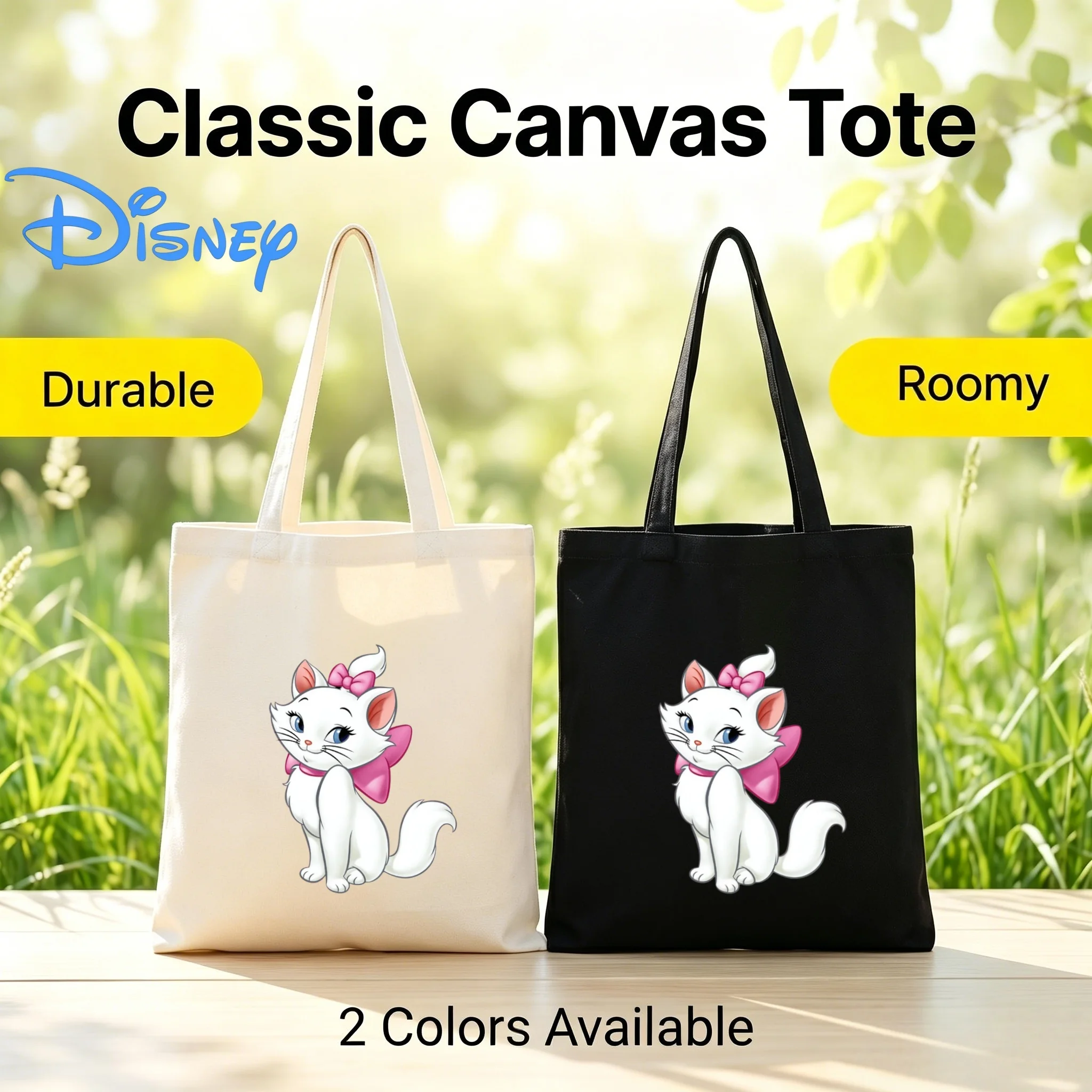 1PC Disney Marie Classic Portrait Theme Canvas Bag Eco-Friendly Reusable Shoulder Handbag
1PC Disney Marie Classic Portrait Theme Canvas Bag Eco-Friendly Reusable Shoulder Handbag
