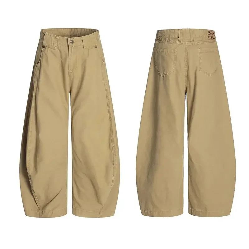 Autumn Men Elastic Waist High Waist Wide Leg Cargo Jeans Loose Straight Khaki Long Denim Pants Female Fashion Streetwear Jeans
Autumn Men Elastic Waist High Waist Wide Leg Cargo Jeans Loose Straight Khaki Long Denim Pants Female Fashion Streetwear Jeans