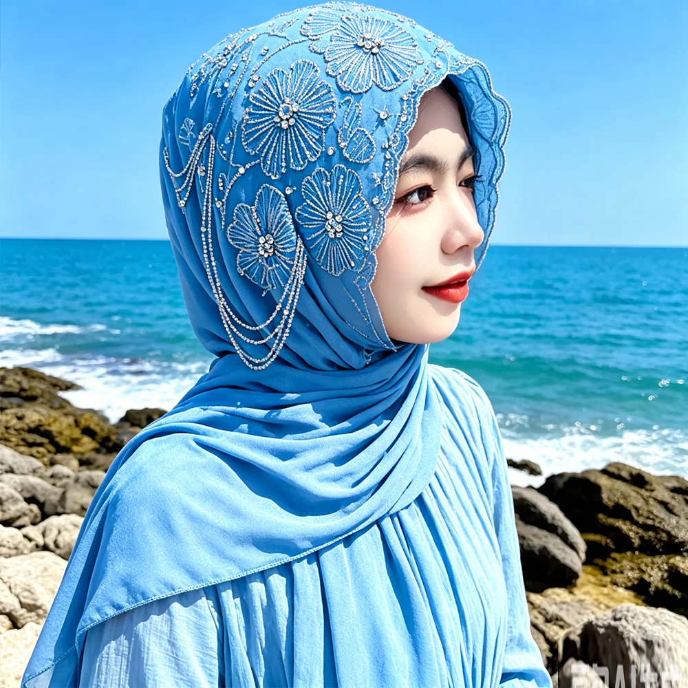 New Luxury Bonnet Long Tassel Beads Scarf Muslim Hijab Women Embroidery Head Wrap Turban Shawl Bandanas Headband Turbante Mujer
New Luxury Bonnet Long Tassel Beads Scarf Muslim Hijab Women Embroidery Head Wrap Turban Shawl Bandanas Headband Turbante Mujer