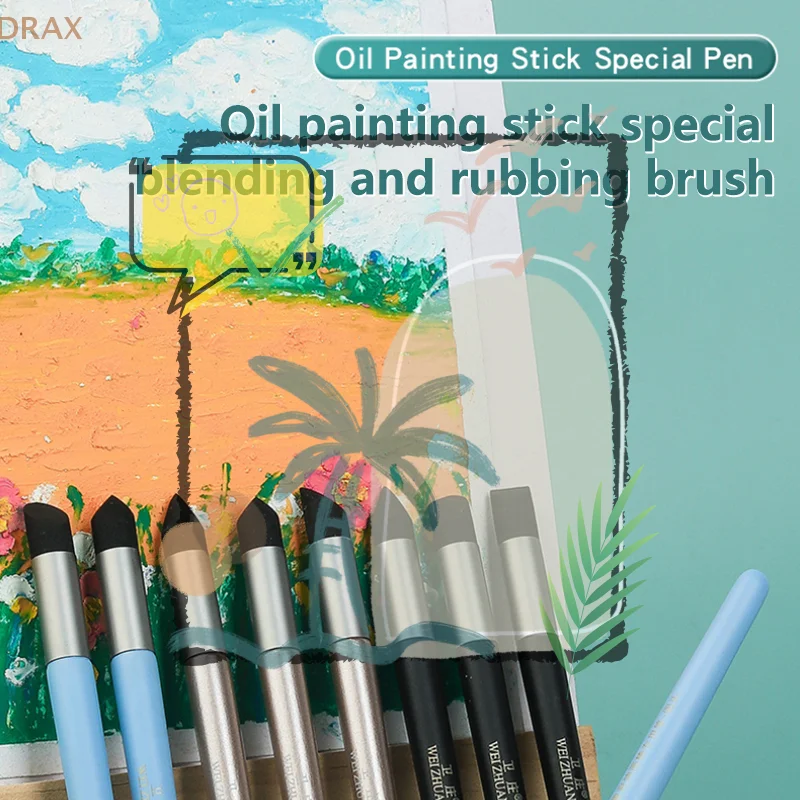 1/3Pcs Color Shaper Painting Tool Color Shaper Tool For Oil Painting Paint Brush Inclined Tip Round Tip Pastel Blending Tools
1/3Pcs Color Shaper Painting Tool Color Shaper Tool For Oil Painting Paint Brush Inclined Tip Round Tip Pastel Blending Tools