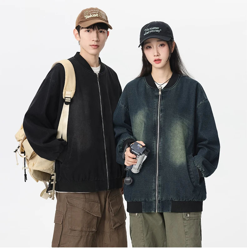 Men Retro Denim Cotton Jacket Spring New Arrived Baseball Stand Collar Jackets Casual Denim Coats Men's Versatile Autumn Coats
Men Retro Denim Cotton Jacket Spring New Arrived Baseball Stand Collar Jackets Casual Denim Coats Men's Versatile Autumn Coats
