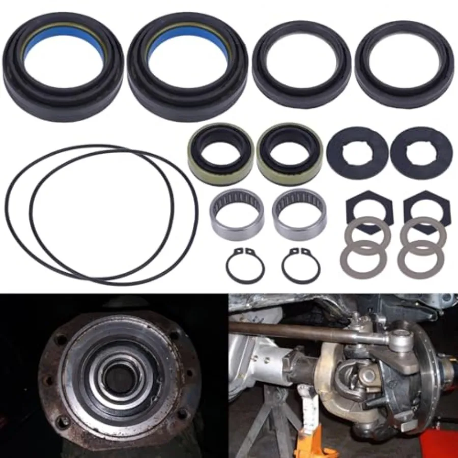 Outer Axle Dust Seal and Inner Tube Seal Kit Compatible with 1998-2004 Ford Super Duty Excursion F250 F350 F450 F550 With Dana
Outer Axle Dust Seal and Inner Tube Seal Kit Compatible with 1998-2004 Ford Super Duty Excursion F250 F350 F450 F550 With Dana