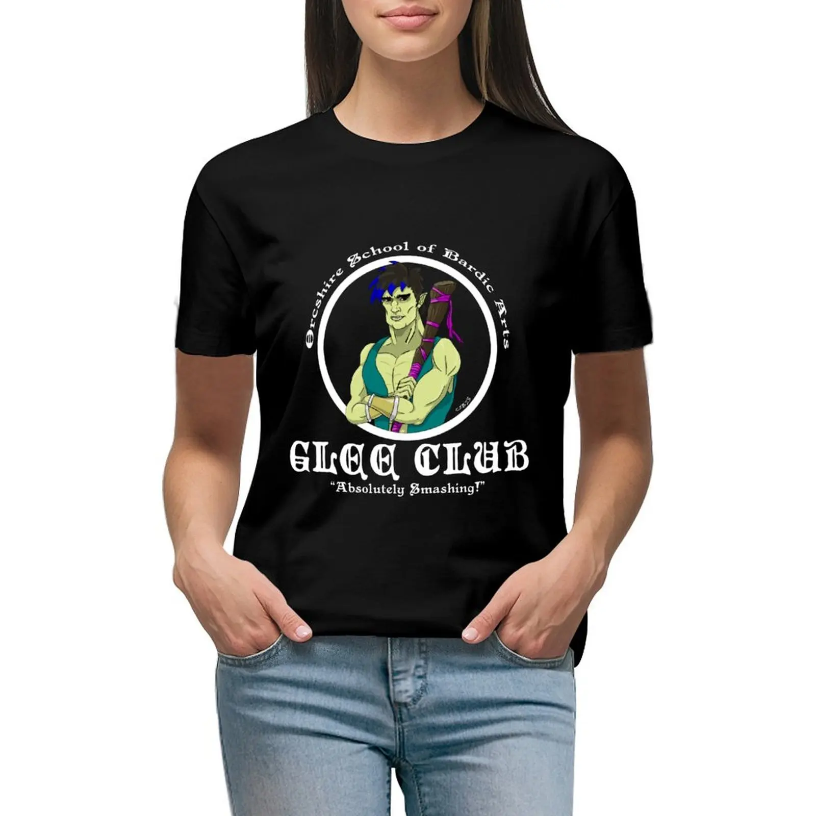 Orcish Club of Glee +1 T-shirt tees summer tops Female clothing designer clothes Women luxury
Orcish Club of Glee +1 T-shirt tees summer tops Female clothing designer clothes Women luxury