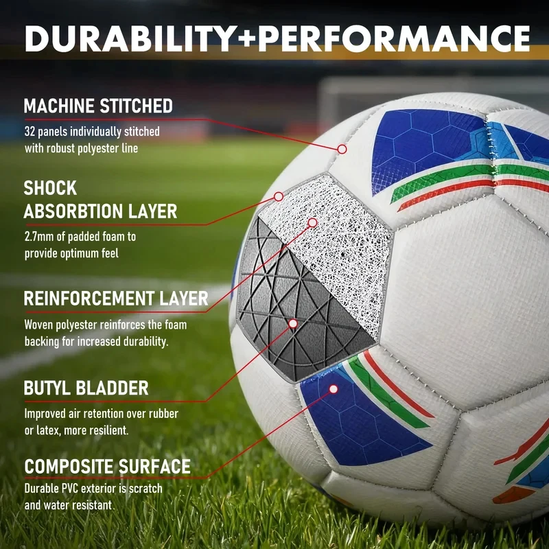 Standard Football Professional Outdoors Sports Match Balls Training Seamless Football For Training Competition Size 5 Size 4
Standard Football Professional Outdoors Sports Match Balls Training Seamless Football For Training Competition Size 5 Size 4