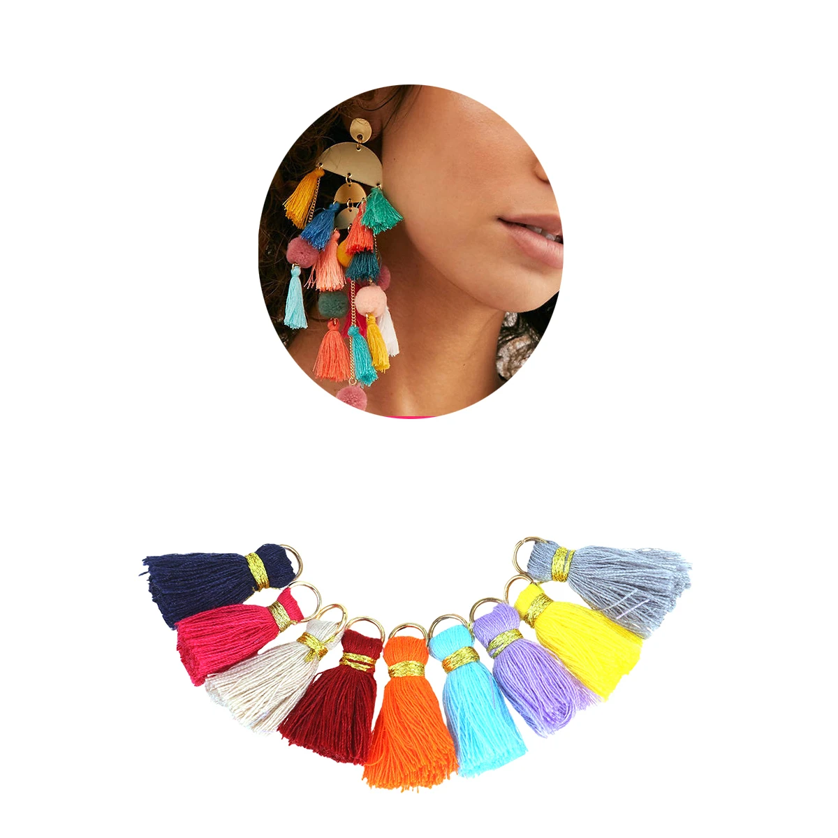 Small Tassel Decoration Charms Pendant Bag Circled Charms Tassel Pendant For Bag Artificial Silk DIY Craft Decor Jewelry Making
Small Tassel Decoration Charms Pendant Bag Circled Charms Tassel Pendant For Bag Artificial Silk DIY Craft Decor Jewelry Making