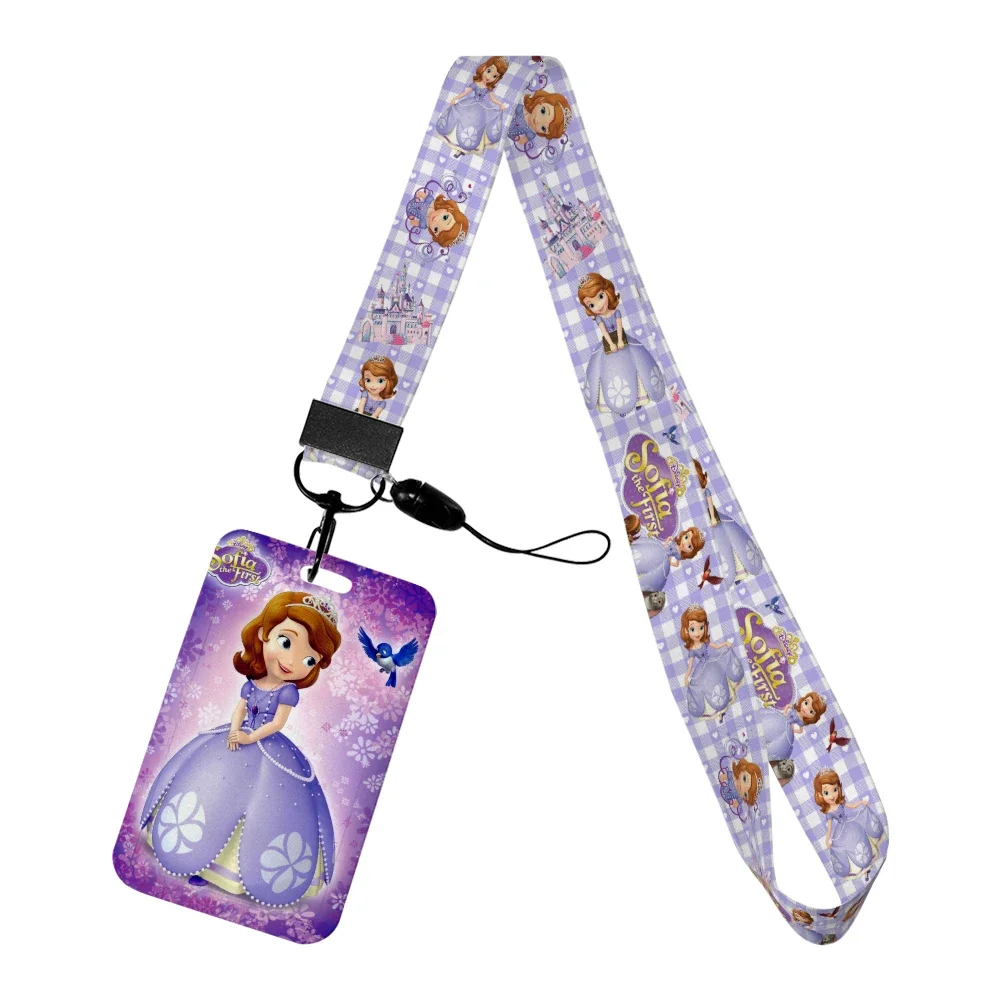 Disney Sophia Princess Card Holder Lanyard Sleeve Cartoon Student Bus ID Card Work Permit Neck Strap Hang Rope Protective Cover
Disney Sophia Princess Card Holder Lanyard Sleeve Cartoon Student Bus ID Card Work Permit Neck Strap Hang Rope Protective Cover