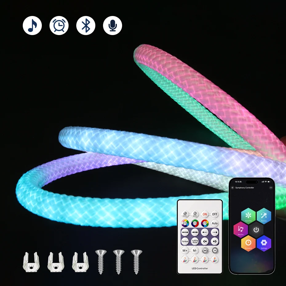 Smart 5V USB Round Reticulate Neon LED Strip 360 Degree RGBIC Flexible Silicon Light Tape Waterproof Addressable Neon Lighting
Smart 5V USB Round Reticulate Neon LED Strip 360 Degree RGBIC Flexible Silicon Light Tape Waterproof Addressable Neon Lighting