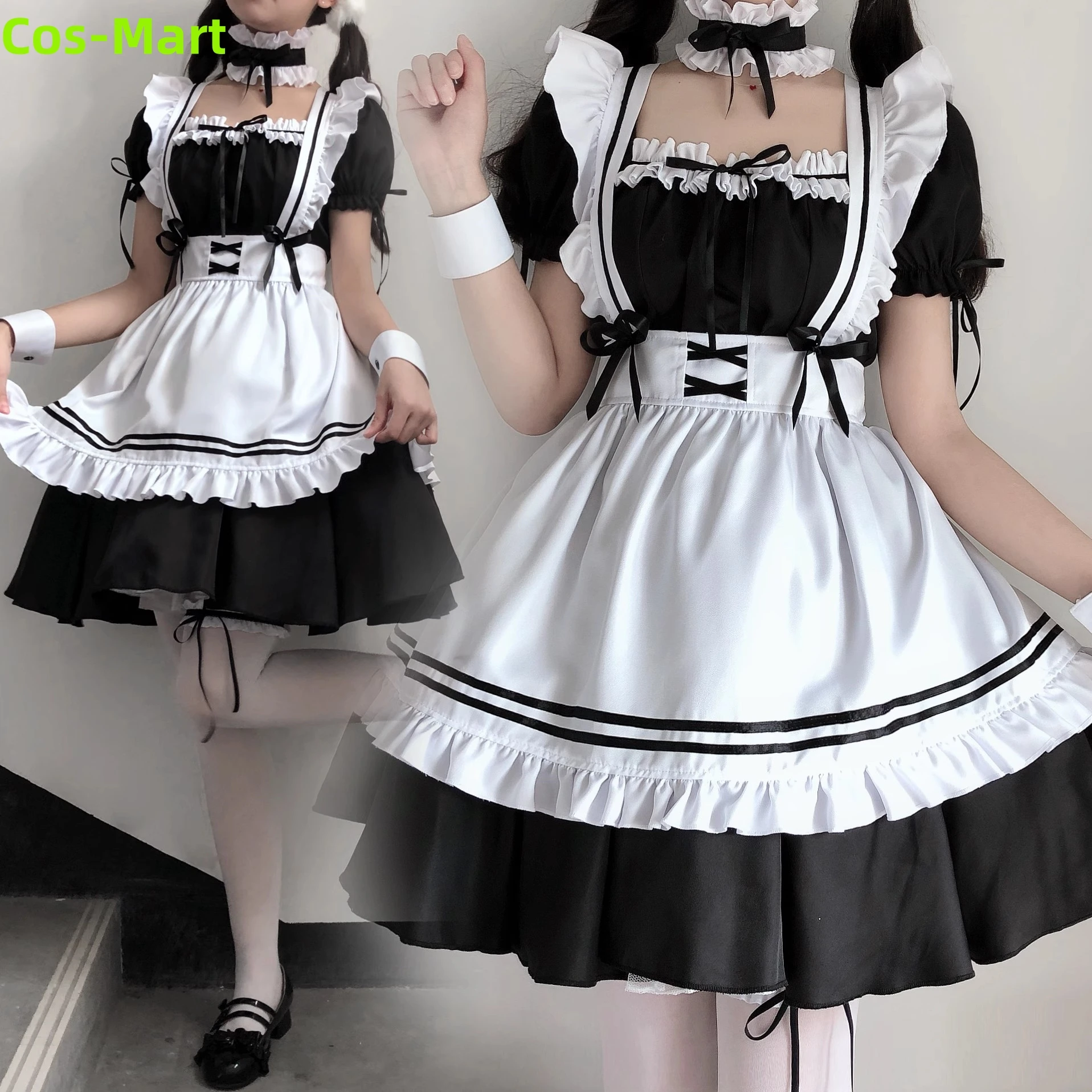 Cos-Mart Cute Sweet Maid Cosplay Costume Womenswear Boss Lolita Debutante Black White Color New Party Role Play Clothing Anime
Cos-Mart Cute Sweet Maid Cosplay Costume Womenswear Boss Lolita Debutante Black White Color New Party Role Play Clothing Anime