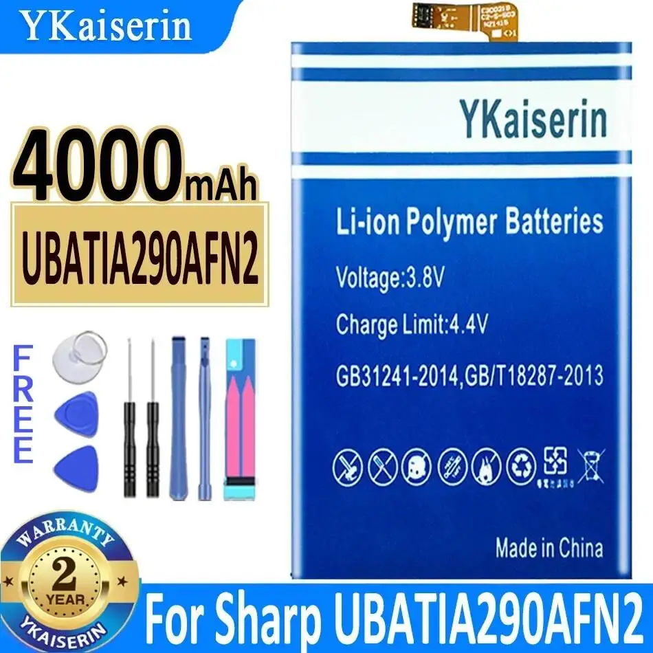 Mobile Phone Battery 4000mAh For Sharp UBATIA290AFN2 Long Lasting
Mobile Phone Battery 4000mAh For Sharp UBATIA290AFN2 Long Lasting