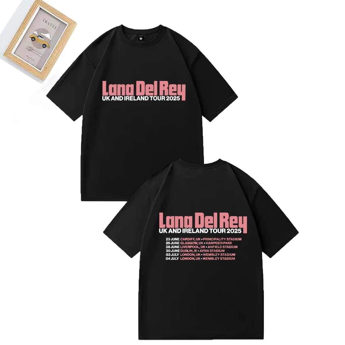 Lana DelRey UK AND IRELAND TOUR 2025 print T-shirt Men Women's vintage Oversized T shirts Hip Hop Tops Cotton Short Sleeve Tees
Lana DelRey UK AND IRELAND TOUR 2025 print T-shirt Men Women's vintage Oversized T shirts Hip Hop Tops Cotton Short Sleeve Tees