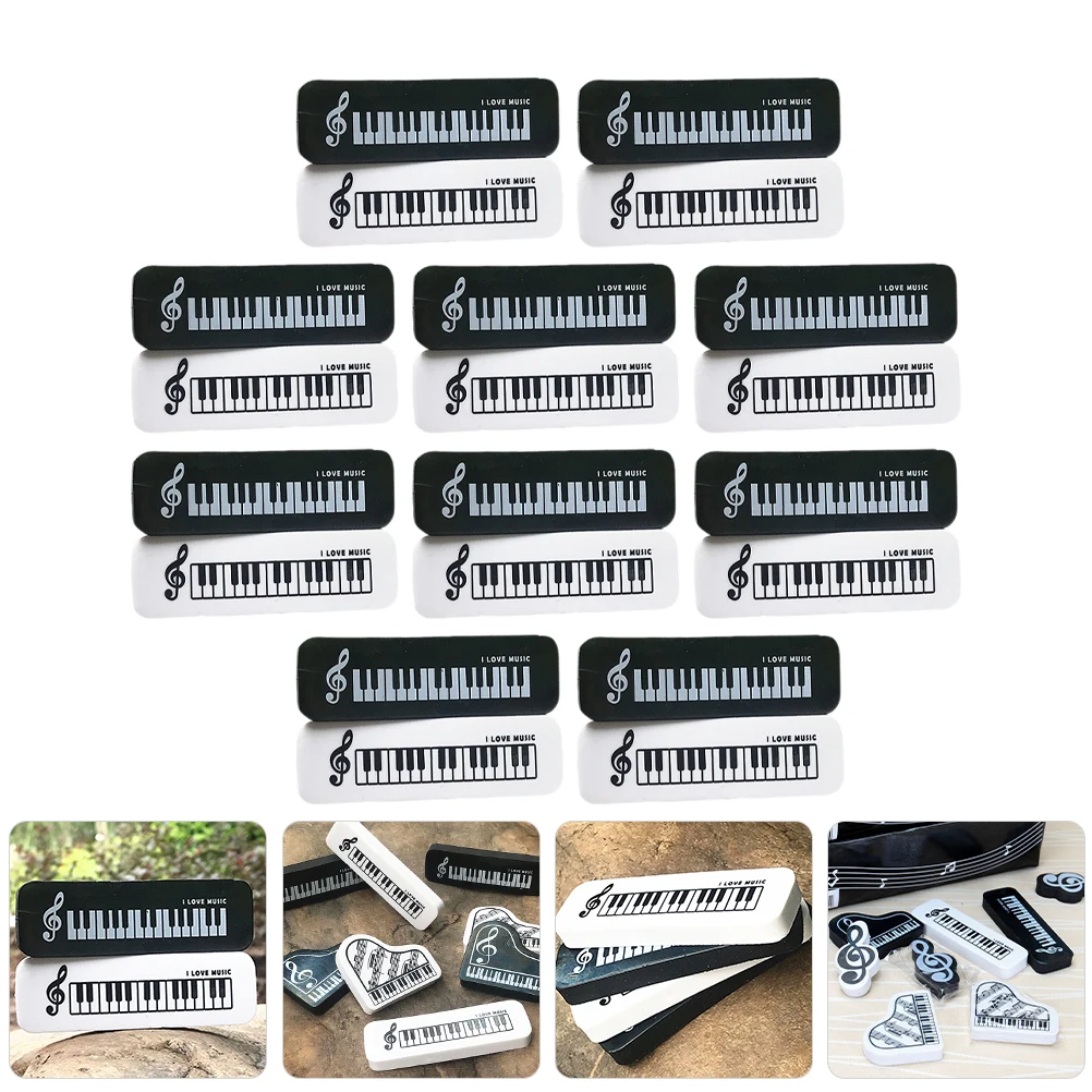 20 pcs Piano Erasers Black White Music Supplies Students Reward Gifts School Classroom Accessories Small Erasers
20 pcs Piano Erasers Black White Music Supplies Students Reward Gifts School Classroom Accessories Small Erasers