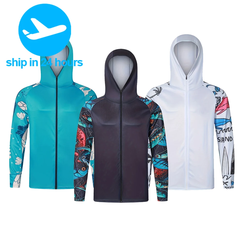 Fishing Wear Sun-Protection Anti-UV UPF 50+ Long sleeved Zipper Hooded Jersey Fishing Hiking Clothes
Fishing Wear Sun-Protection Anti-UV UPF 50+ Long sleeved Zipper Hooded Jersey Fishing Hiking Clothes