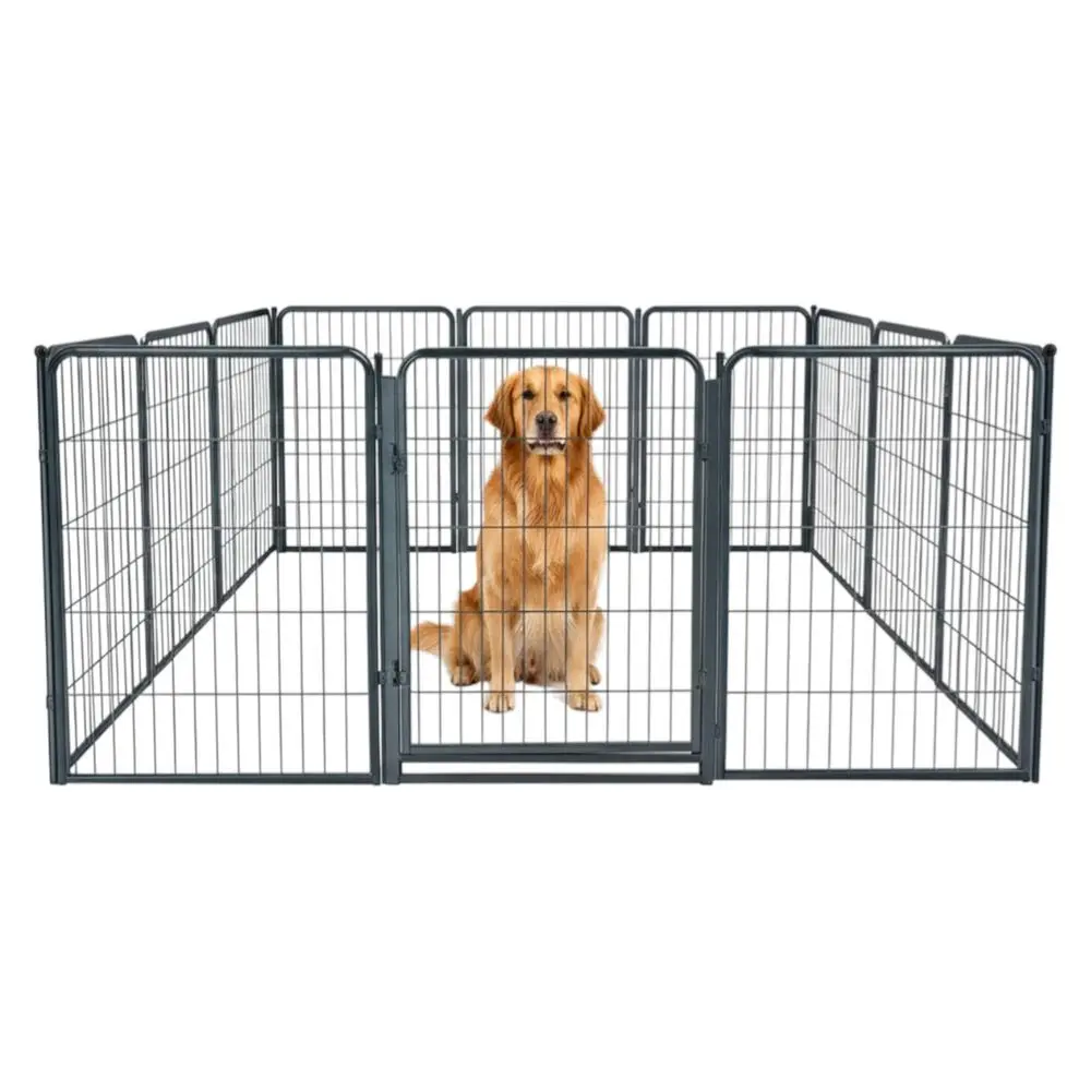 Play Pen for Indoor Use 40, 12 Panels for Medium and Large Size Dogs Metal Heavy Duty Pet Fence with AntiSlip Feet Portable Bla
Play Pen for Indoor Use 40, 12 Panels for Medium and Large Size Dogs Metal Heavy Duty Pet Fence with AntiSlip Feet Portable Bla