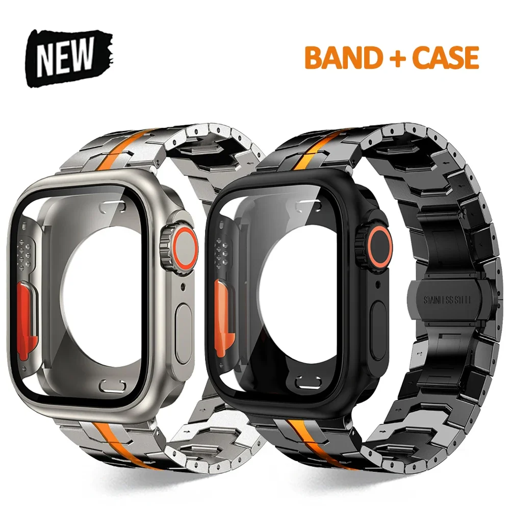 Luxury Stainless Steel Strap for Apple Watch 46mm 45mm 44mm Change To Ultra Case Metal Band for Iwatch 10 9 8 7 6 5 SE Bracelet
Luxury Stainless Steel Strap for Apple Watch 46mm 45mm 44mm Change To Ultra Case Metal Band for Iwatch 10 9 8 7 6 5 SE Bracelet