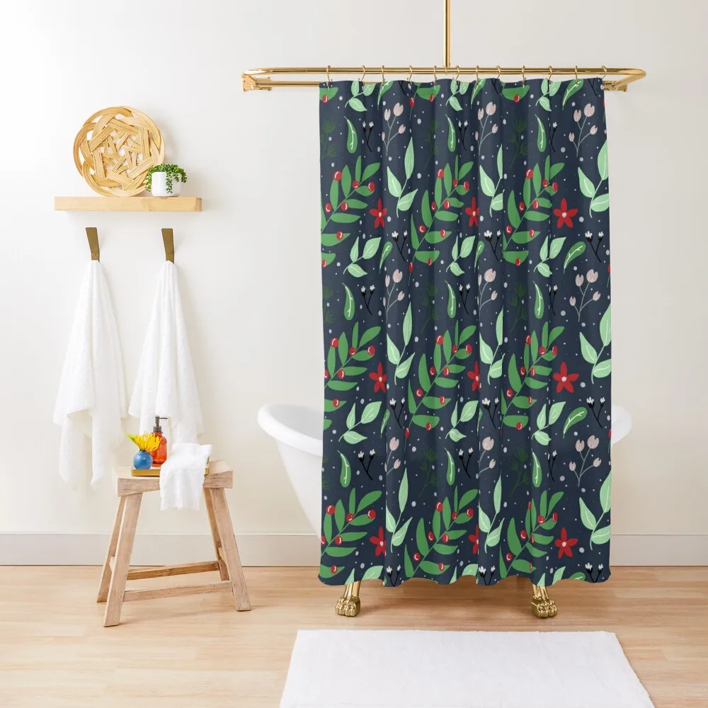 Mistletoe pattern Shower Curtain Luxury Bathroom Shower Bathroom Deco Waterproof Shower And Anti-Mold Curtain
Mistletoe pattern Shower Curtain Luxury Bathroom Shower Bathroom Deco Waterproof Shower And Anti-Mold Curtain