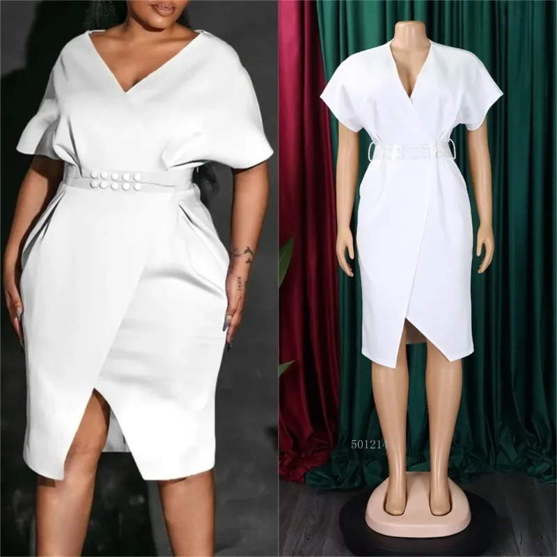 Spring Summer Africa Clothing Short Sleeve Dress African Dresses For Women Sexy V-Neck Perspective Slim Dress Office Lady Party
Spring Summer Africa Clothing Short Sleeve Dress African Dresses For Women Sexy V-Neck Perspective Slim Dress Office Lady Party