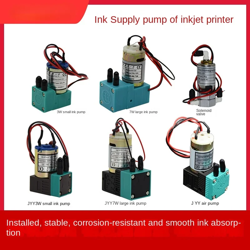Inkjet Printer Accessories for Ink Pump Inkjet Printer Small Ink Pump 3W 7w24v Suction Ink Pump Air Pump Peristaltic Ink Pump
Inkjet Printer Accessories for Ink Pump Inkjet Printer Small Ink Pump 3W 7w24v Suction Ink Pump Air Pump Peristaltic Ink Pump