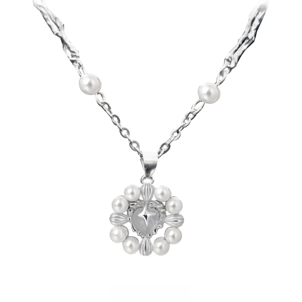 S925 Sterling Silver Necklaces Niche Cross Shaped Pendant Pearl Love Women's Fashion Jewelry Original Design Wholesale Ins Gift
S925 Sterling Silver Necklaces Niche Cross Shaped Pendant Pearl Love Women's Fashion Jewelry Original Design Wholesale Ins Gift