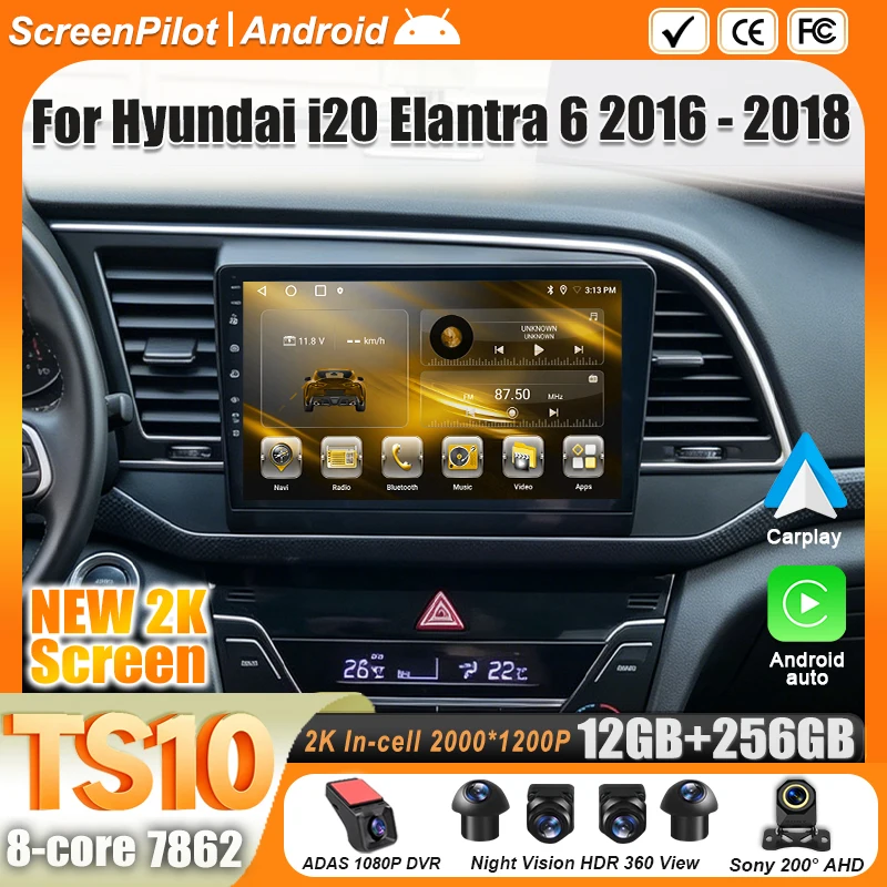 For Hyundai i20 Elantra 6 2016 - 2018 Car Android 16 Android Stereo Multimedia Player WIFI 4G GPS Navigation Intelligent GPS
For Hyundai i20 Elantra 6 2016 - 2018 Car Android 16 Android Stereo Multimedia Player WIFI 4G GPS Navigation Intelligent GPS