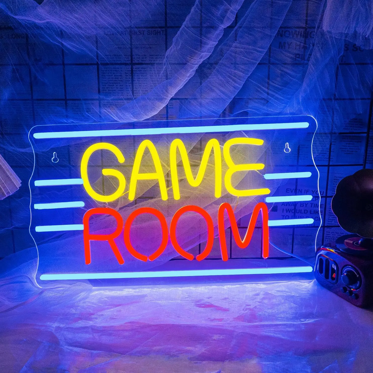 Game Room Neon Sign USB Dimmable LED Neon Light for Party Man Cave Gaming Room Bedroom Home Decor Birthday Christmas Gift
Game Room Neon Sign USB Dimmable LED Neon Light for Party Man Cave Gaming Room Bedroom Home Decor Birthday Christmas Gift