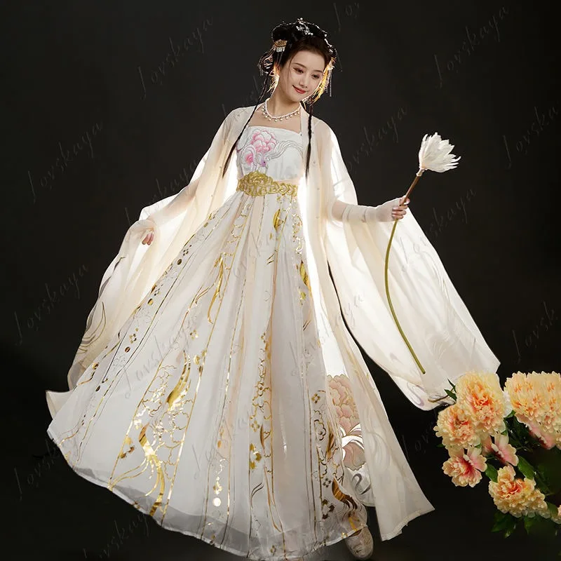 Hanfu Printed Large Sleeve Shirt White One-Piece Camisole Dress Spring Summer Set
Hanfu Printed Large Sleeve Shirt White One-Piece Camisole Dress Spring Summer Set