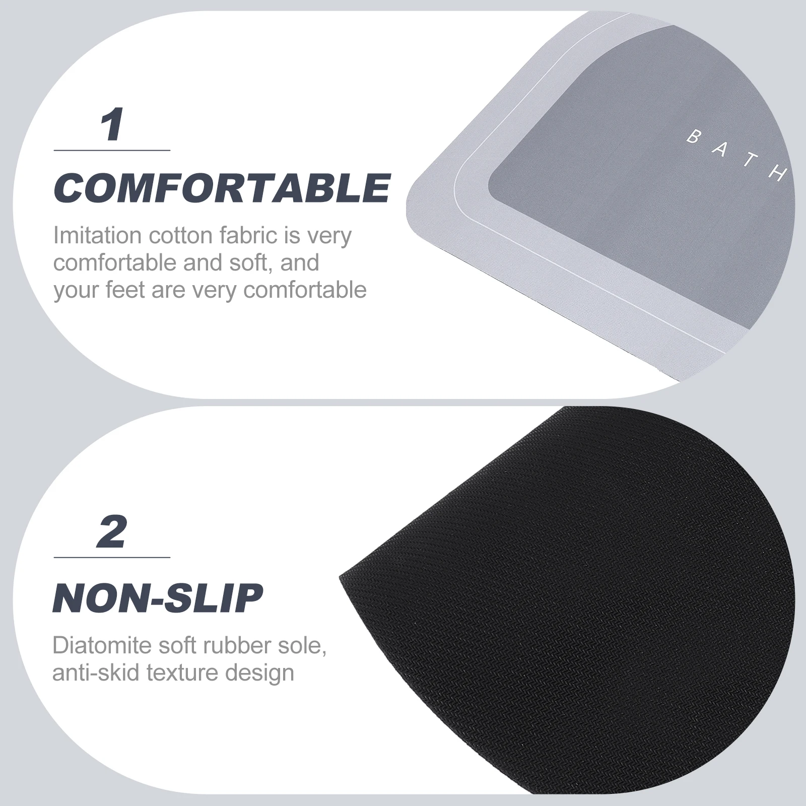 Water Absorbing Non Slip Bath Rug Modern Simple Anti Skid Ground Mat For Bathroom Decor Home Use Reusable Floor Pad Wear
Water Absorbing Non Slip Bath Rug Modern Simple Anti Skid Ground Mat For Bathroom Decor Home Use Reusable Floor Pad Wear