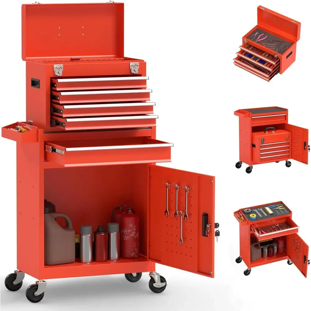 5-Der High acity Rolling Tool Chest, Removable Toolbox on Wheels Organizers, Lockable
5-Der High acity Rolling Tool Chest, Removable Toolbox on Wheels Organizers, Lockable