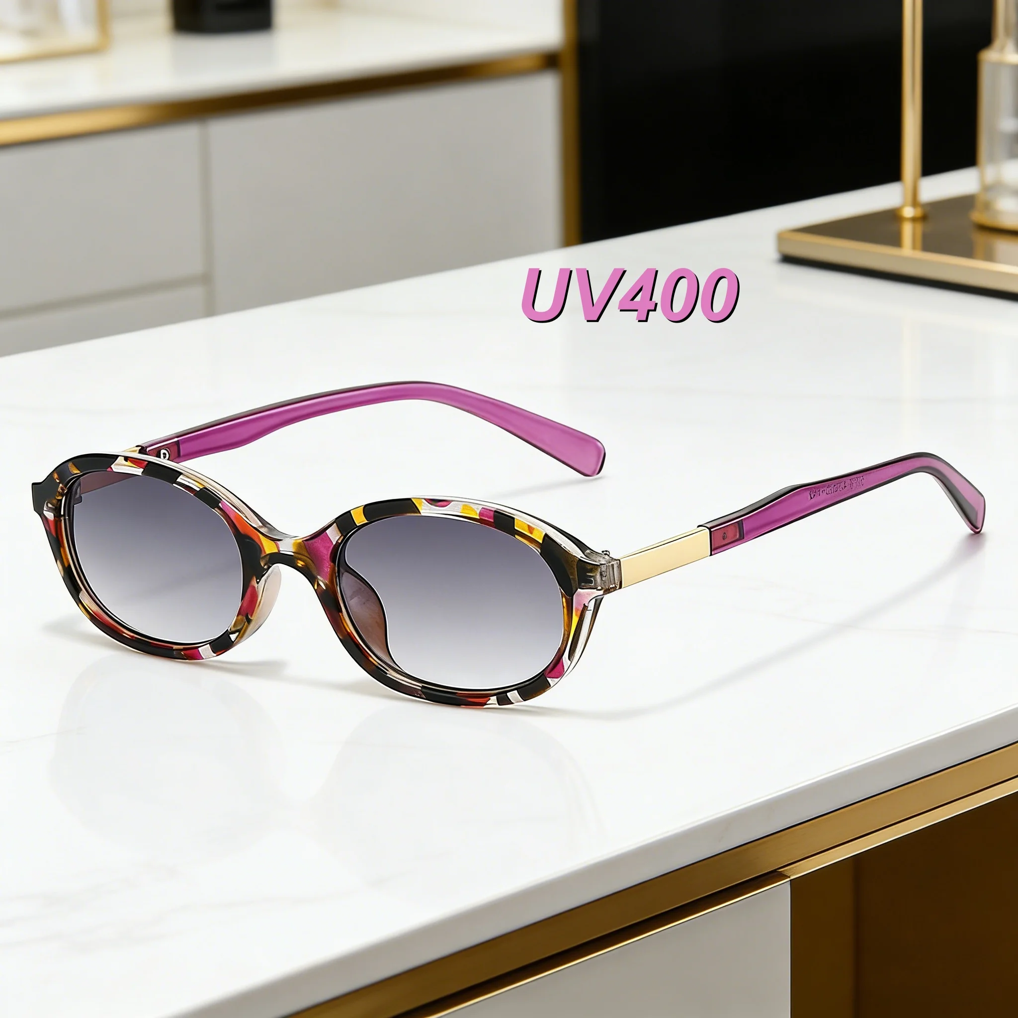 Retro Style Personalized High-definition Luxury Oval Frame Women's Sunglasses Outdoor Neutral Multi-color Lenses UV400 Glasses
Retro Style Personalized High-definition Luxury Oval Frame Women's Sunglasses Outdoor Neutral Multi-color Lenses UV400 Glasses