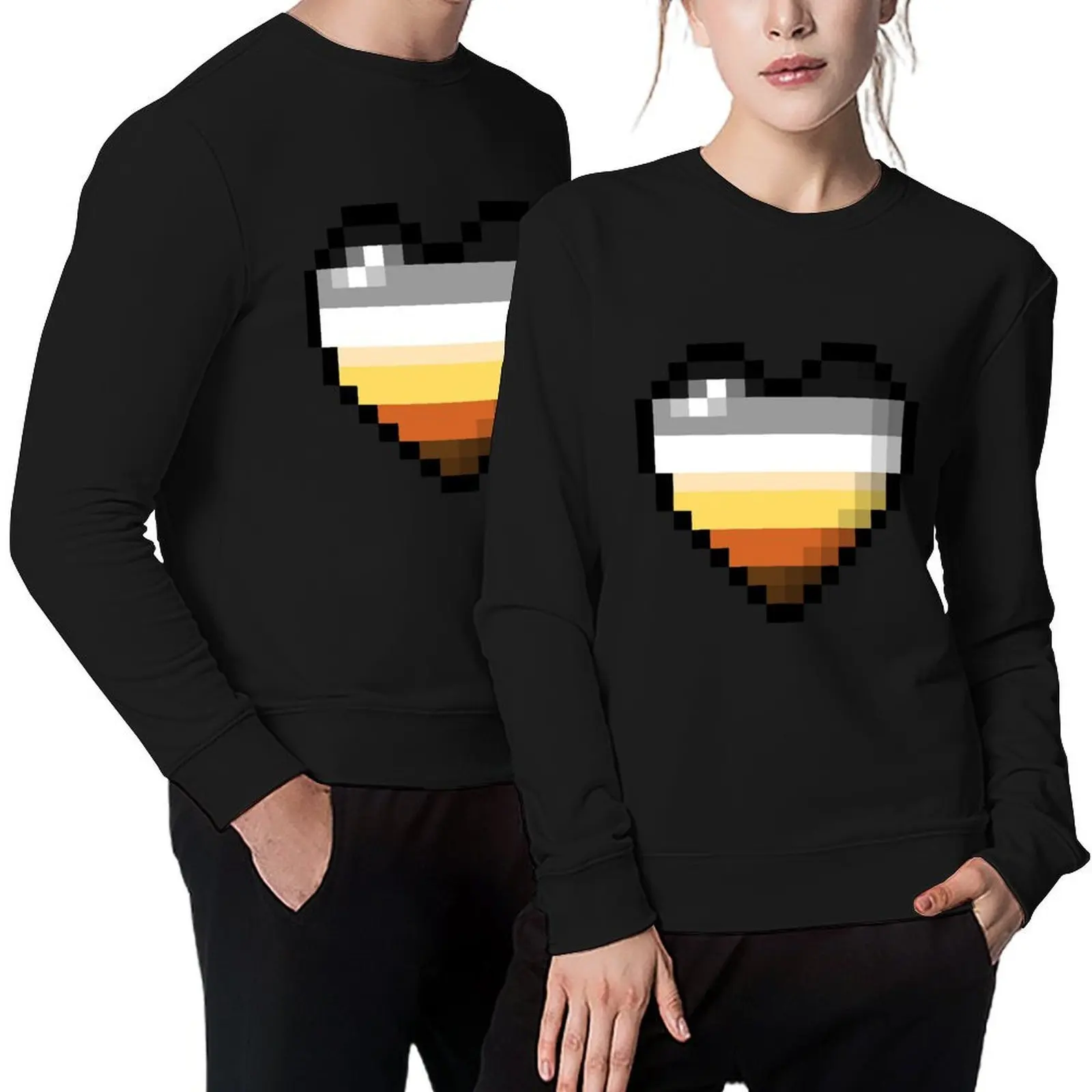 Large Pixel Heart Design in Gay Bear Pride Flag Colors Pullover men's sweat-shirt set korean autumn clothes sweatshirt male
Large Pixel Heart Design in Gay Bear Pride Flag Colors Pullover men's sweat-shirt set korean autumn clothes sweatshirt male