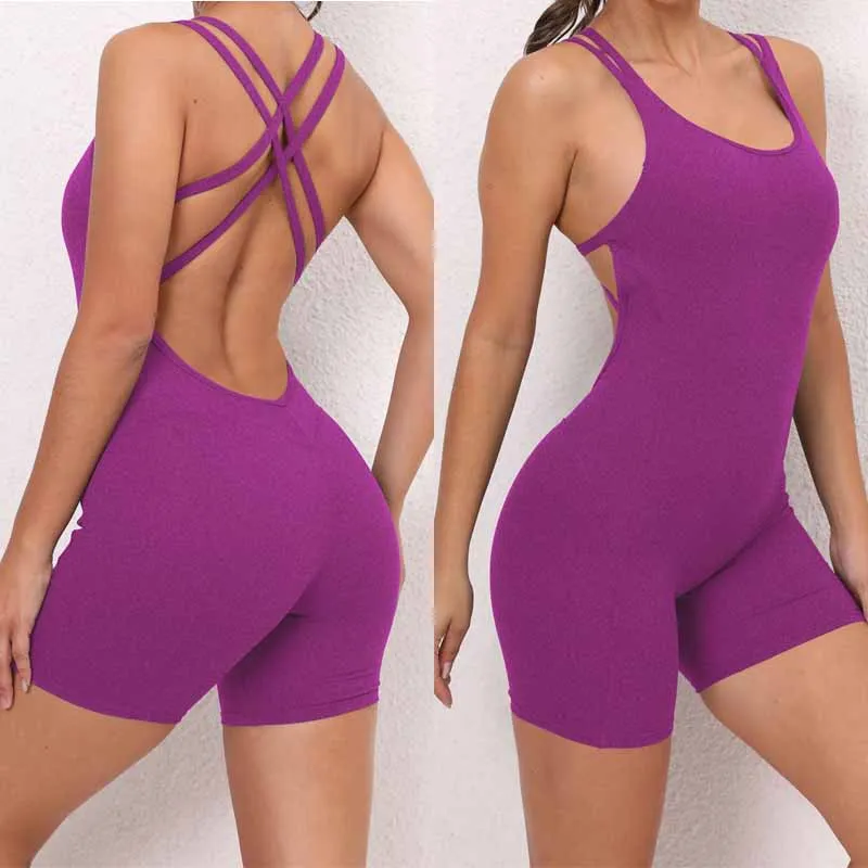 Women Backless Sporty Jumpsuit Sport Outfit Workout Clothes Yoga Suit Gym Clothing Sportswear One Piece Sleevelss Bodysuit
Women Backless Sporty Jumpsuit Sport Outfit Workout Clothes Yoga Suit Gym Clothing Sportswear One Piece Sleevelss Bodysuit