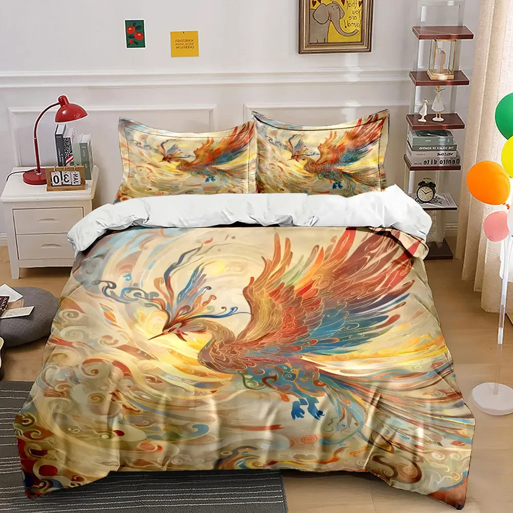"Phoenix Artwork Set Decoration" Soft Comfortable Duvet Cover Bedding Set Included 1*Duvet Cover & 2*Pillowcases, gift
"Phoenix Artwork Set Decoration" Soft Comfortable Duvet Cover Bedding Set Included 1*Duvet Cover & 2*Pillowcases, gift
