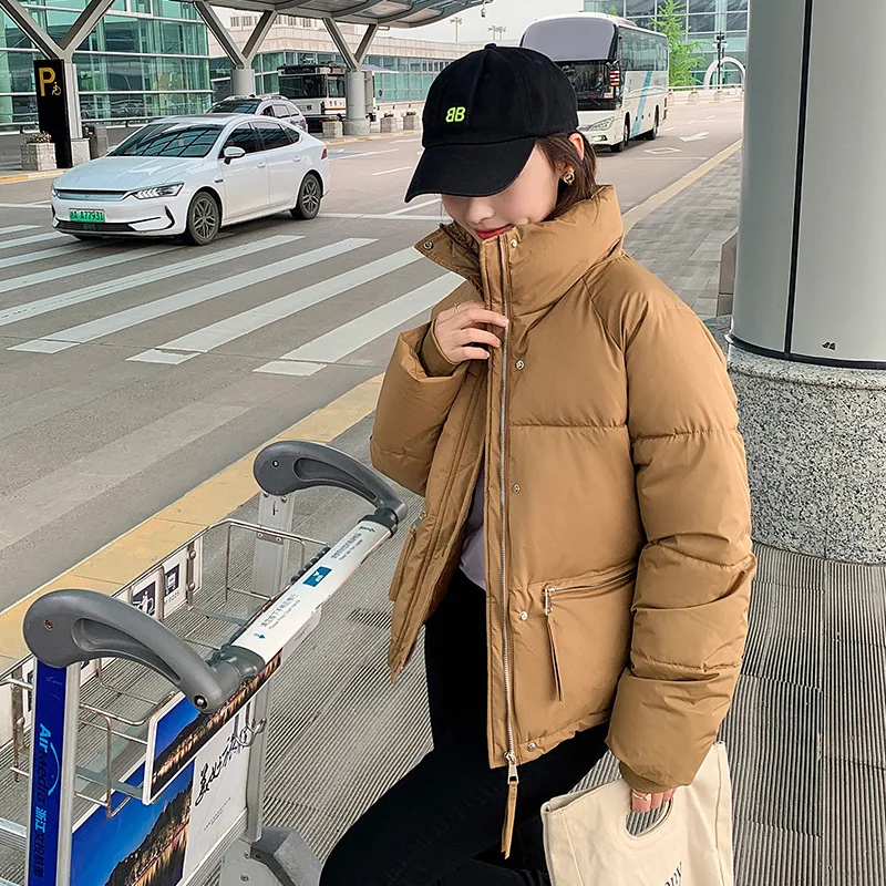 2023 New Winter Short Parka Jacket Women Korean Style Casual Zipper Thick Single Breasted Stand Collar Streetwear Warm Outwear
2023 New Winter Short Parka Jacket Women Korean Style Casual Zipper Thick Single Breasted Stand Collar Streetwear Warm Outwear