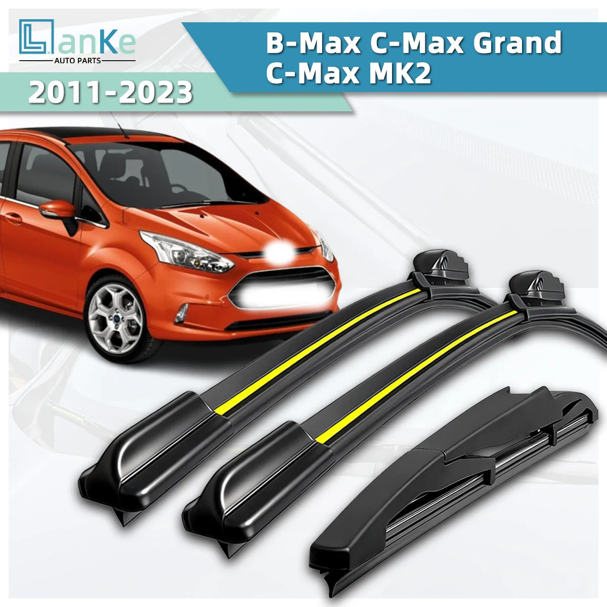 Suitable For Ford B-Max/C-Max Grand/C-Max MK2 (2011-2023) Car Wiper All-Weather Durable Front Windshield Bidirectional Wiper
Suitable For Ford B-Max/C-Max Grand/C-Max MK2 (2011-2023) Car Wiper All-Weather Durable Front Windshield Bidirectional Wiper