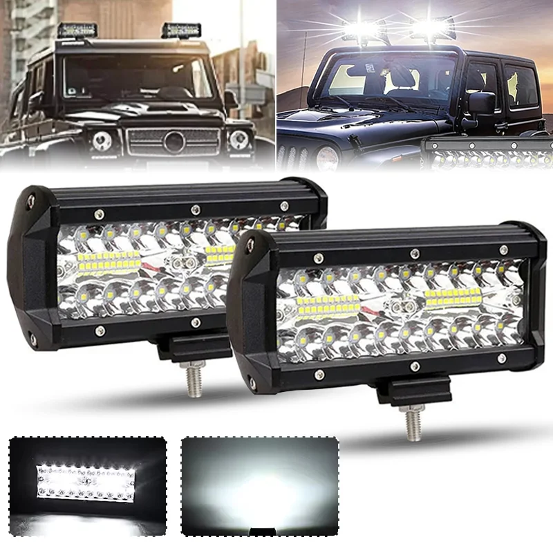 7 Inch 120W LED Car Light Bar Offroad 4x4 Spotlights Fog Lamp 12V 24V Truck Headlight Farm Tractor Boat SUV ATV Work Light
7 Inch 120W LED Car Light Bar Offroad 4x4 Spotlights Fog Lamp 12V 24V Truck Headlight Farm Tractor Boat SUV ATV Work Light