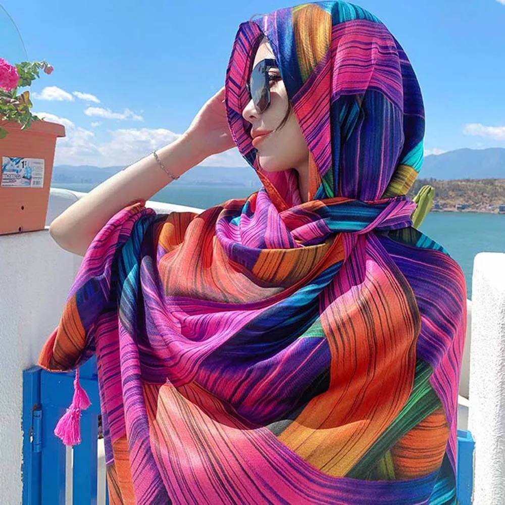 Breathable Spring Silk Scarf Cotton Long Ethnic Style Yarn Shawl Sweat-absorption Lightweight Big Pattern Headscarf
Breathable Spring Silk Scarf Cotton Long Ethnic Style Yarn Shawl Sweat-absorption Lightweight Big Pattern Headscarf