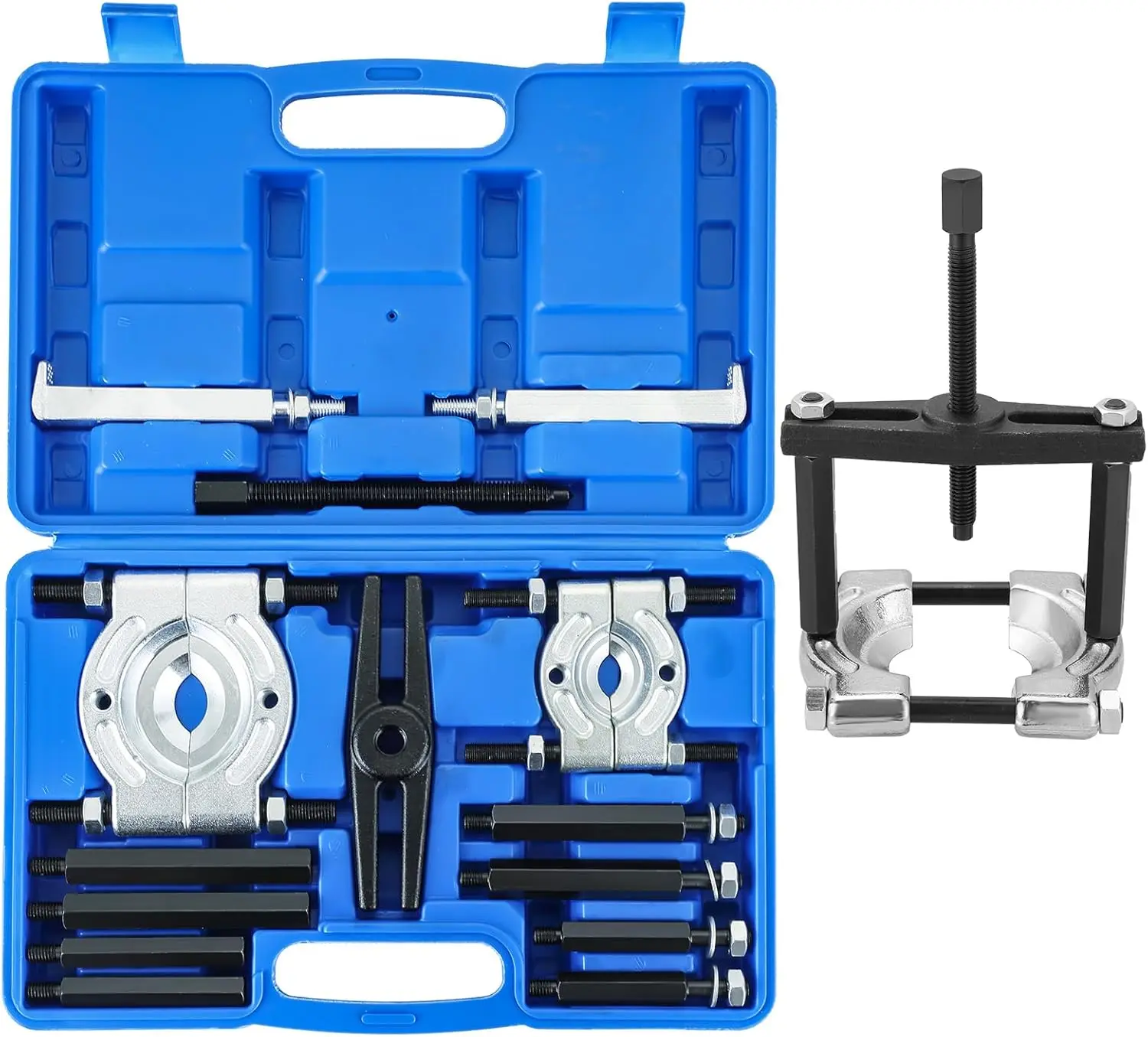 14PCS Bearing Separator Puller Set | Heavy Duty 5-Ton Capacity Bearing Puller Set, Wheel Hub Axle Puller Set
14PCS Bearing Separator Puller Set | Heavy Duty 5-Ton Capacity Bearing Puller Set, Wheel Hub Axle Puller Set