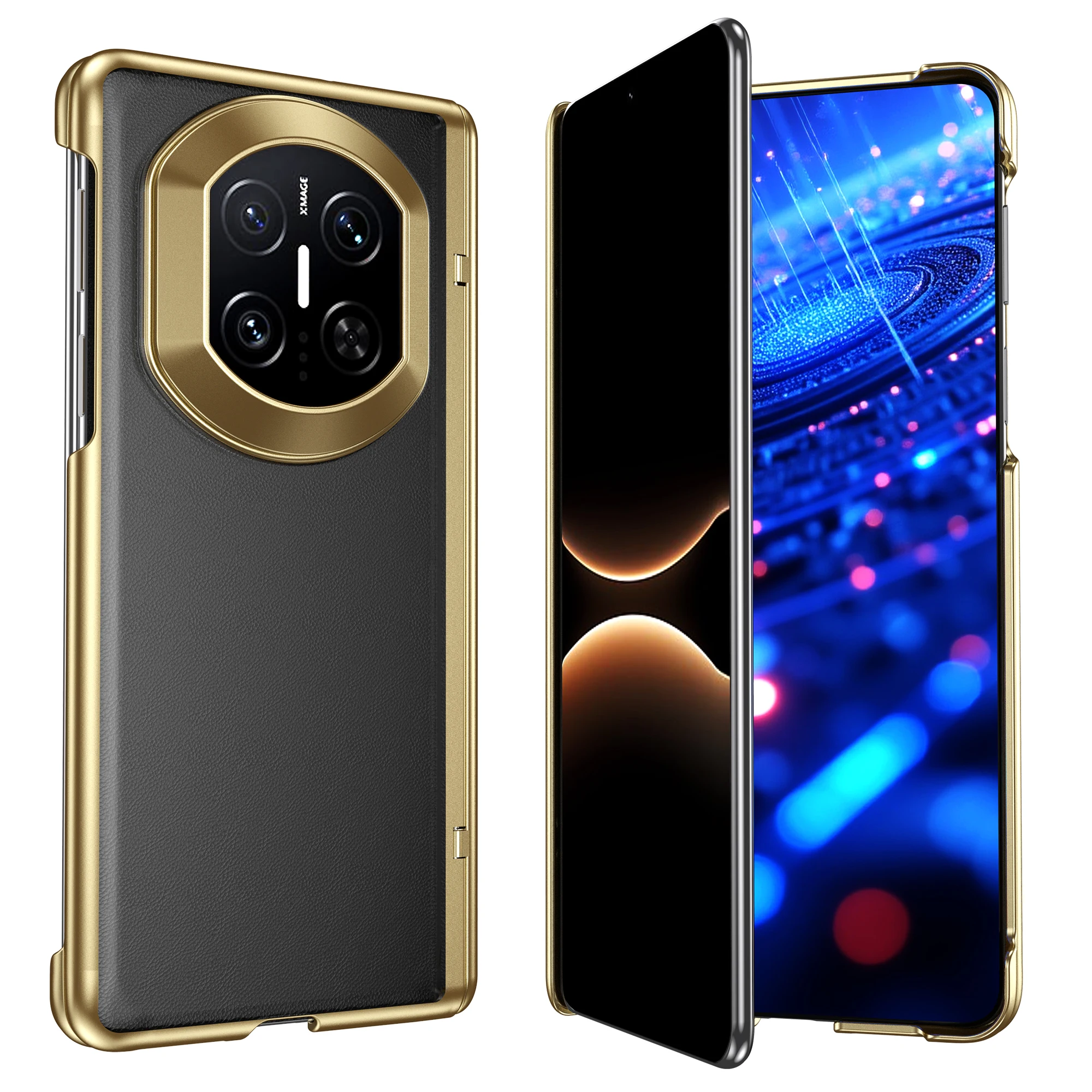 Central axis electroplated protective case for Huawei Mate X7 with built-in strong magnet, supports wireless charging
Central axis electroplated protective case for Huawei Mate X7 with built-in strong magnet, supports wireless charging