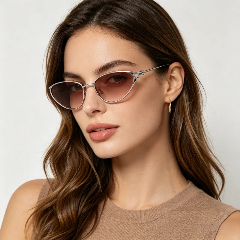 2026 New Metal Cat-Eye Frame Sunglasses for Women UV400 Outdoor Travel UV-Protective Eyewear Trendy Street Style Shades
2026 New Metal Cat-Eye Frame Sunglasses for Women UV400 Outdoor Travel UV-Protective Eyewear Trendy Street Style Shades