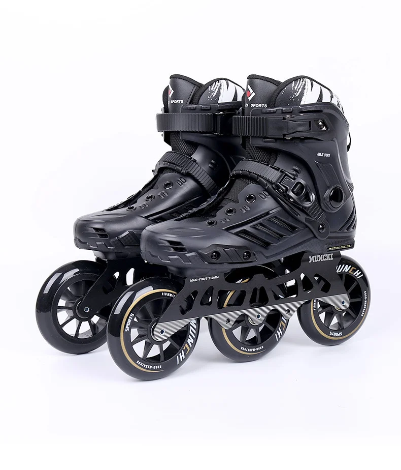 Men's Adult Professional Speed Skating Racing style Roller Skates Large Wheel Three-Wheel PE/PU Shell 3*110MM
Men's Adult Professional Speed Skating Racing style Roller Skates Large Wheel Three-Wheel PE/PU Shell 3*110MM