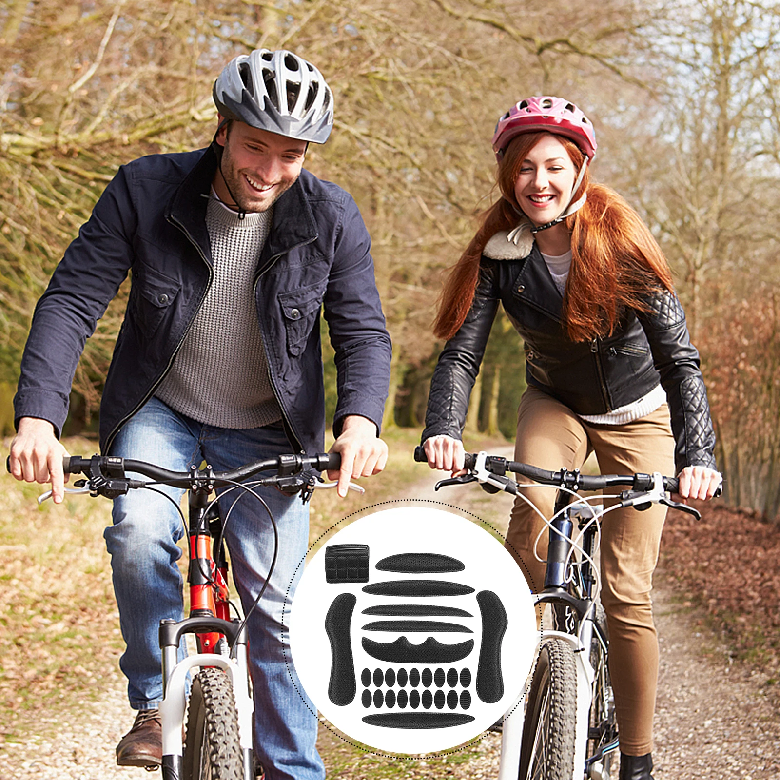 1 set 1 Set Cycling Pad Absorption Sponge Cushion 9 Pads 18 Adhesive Dots Lightweight Durable For Bike Motorcycle Safety
1 set 1 Set Cycling Pad Absorption Sponge Cushion 9 Pads 18 Adhesive Dots Lightweight Durable For Bike Motorcycle Safety