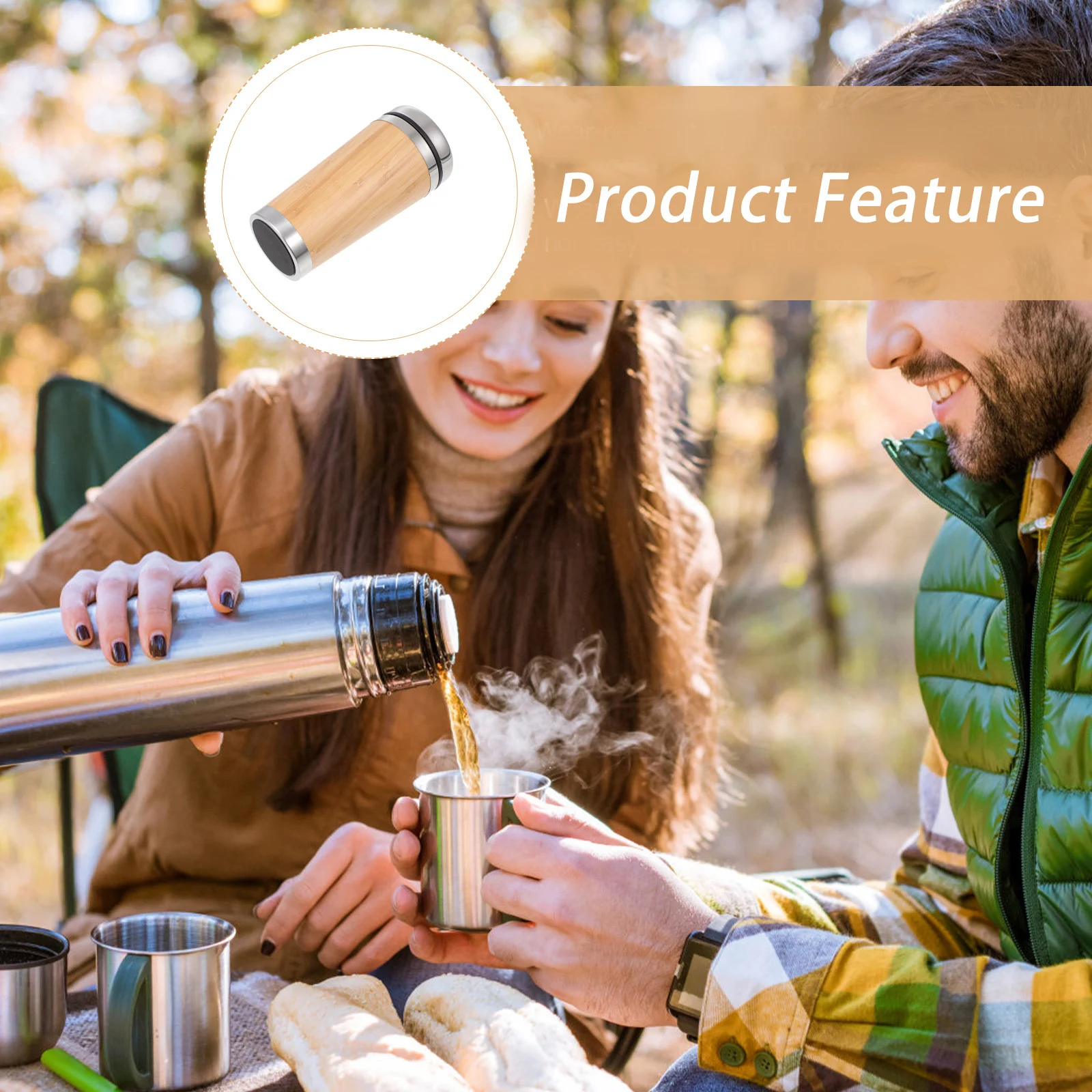 Stainless Steel Cup Insulated Vacuum Bottle for Office Travel Coffee Mug Portable Water Container Home Kitchen
Stainless Steel Cup Insulated Vacuum Bottle for Office Travel Coffee Mug Portable Water Container Home Kitchen