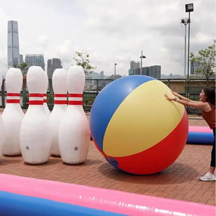 Giant Bowling Pin Balloon Set Inflatable Human Bowling Pin Game for Sale
Giant Bowling Pin Balloon Set Inflatable Human Bowling Pin Game for Sale